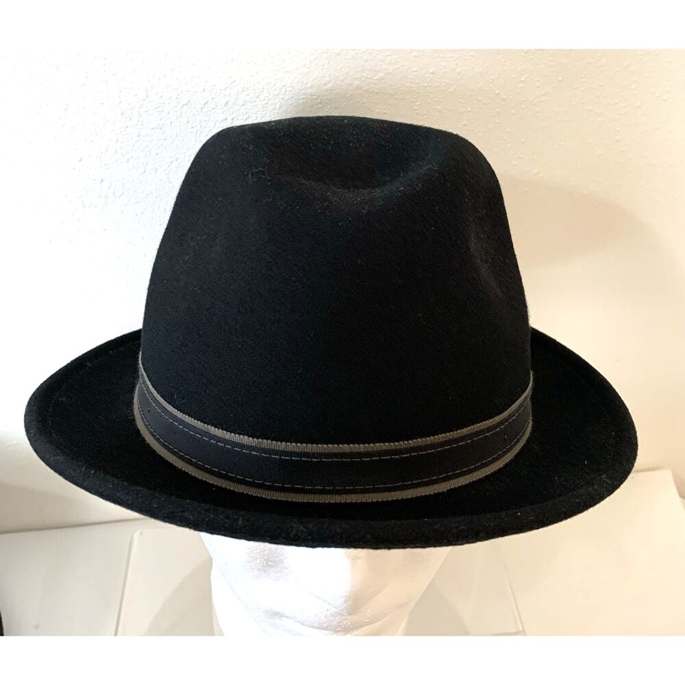 Country Gentleman Gentle Felt 100% Wool Water Repellent Black Large Y2K 90s